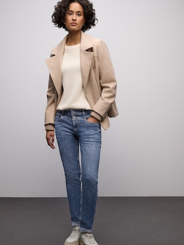 STREET ONE Slimfit Jeans 'Jane' i blå