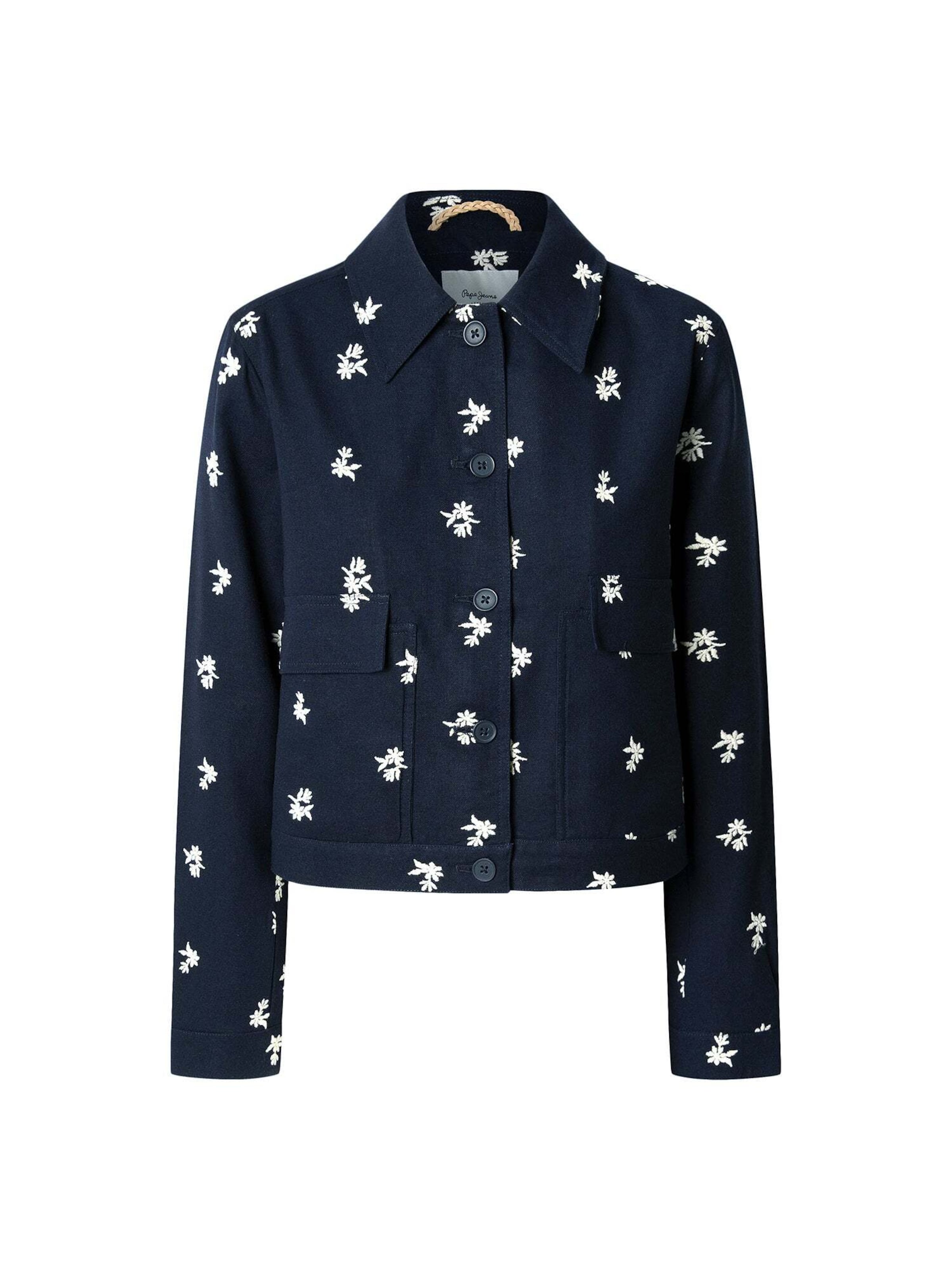 Pepe Jeans Tussenjas 'Georgina' in Blauw: voorkant