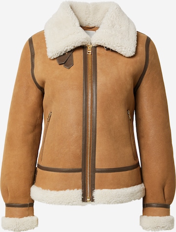 Veste d’hiver Goosecraft en beige : devant