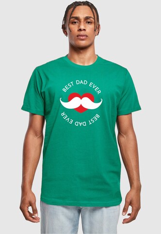 T-Shirt 'Fathers Day - Best Dad' Merchcode en vert : devant