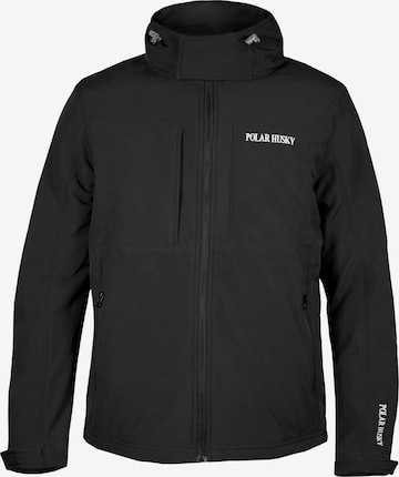 Veste fonctionnelle Polar Husky en noir : devant