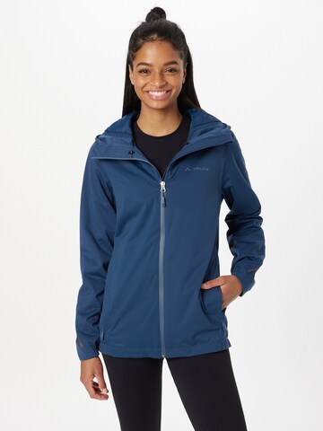 VAUDE Athletic Jacket in Blue: front