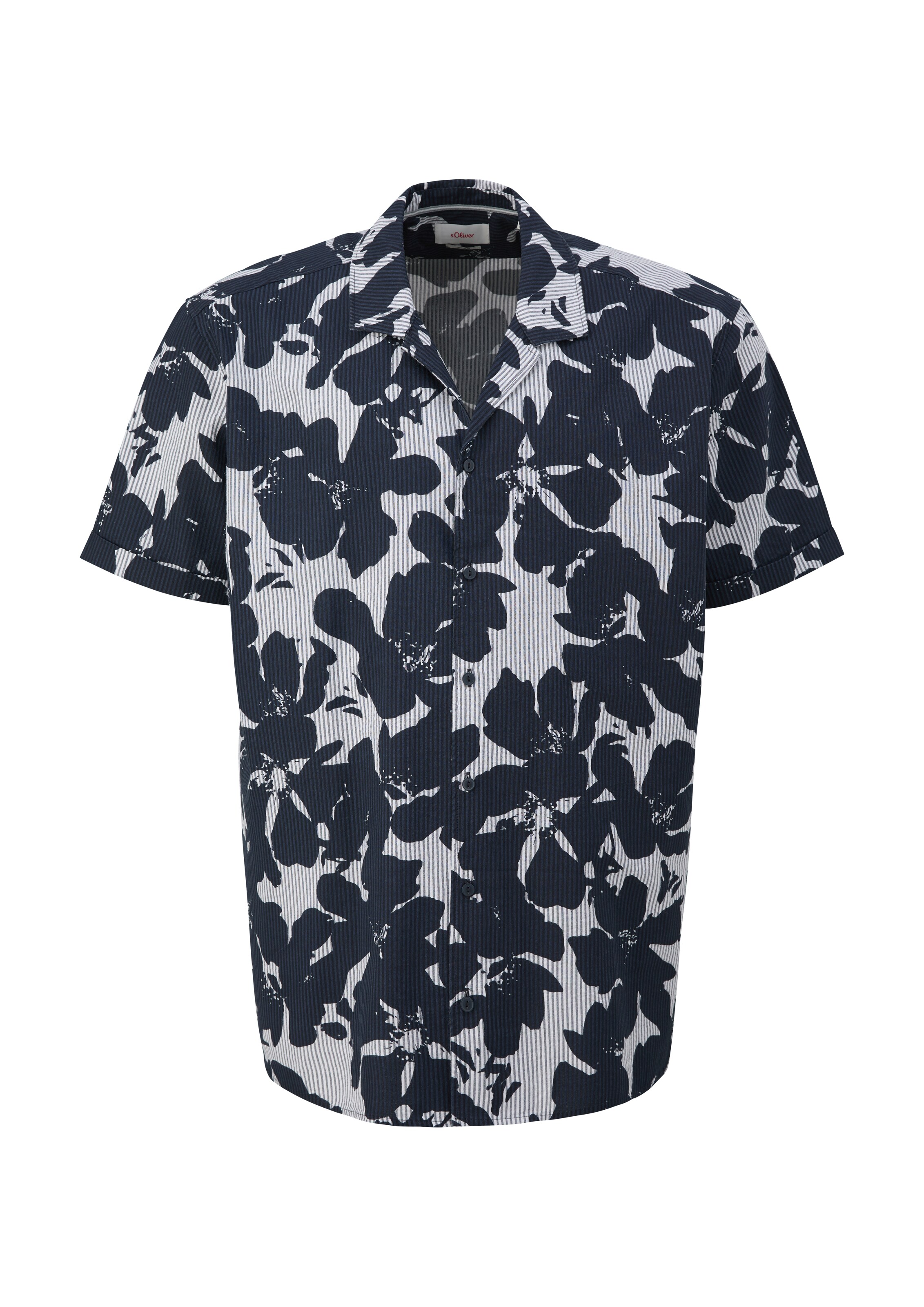 s.Oliver Red Label Big & Tall Regular Fit Hemd in Blau: Vorderseite