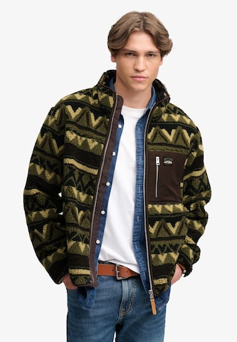 Superdry & Co Fleecejacke in Grün: Vorderseite
