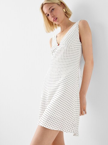 Bershka Summer Dress in Beige