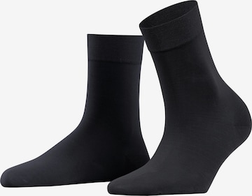 FALKE Socken 'Fine Softness' in Blau: Vorderseite