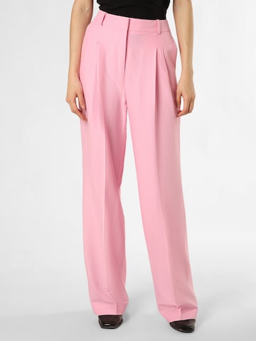 HUGO Red Loose fit Pleat-Front Pants 'Havira' in Pink: front