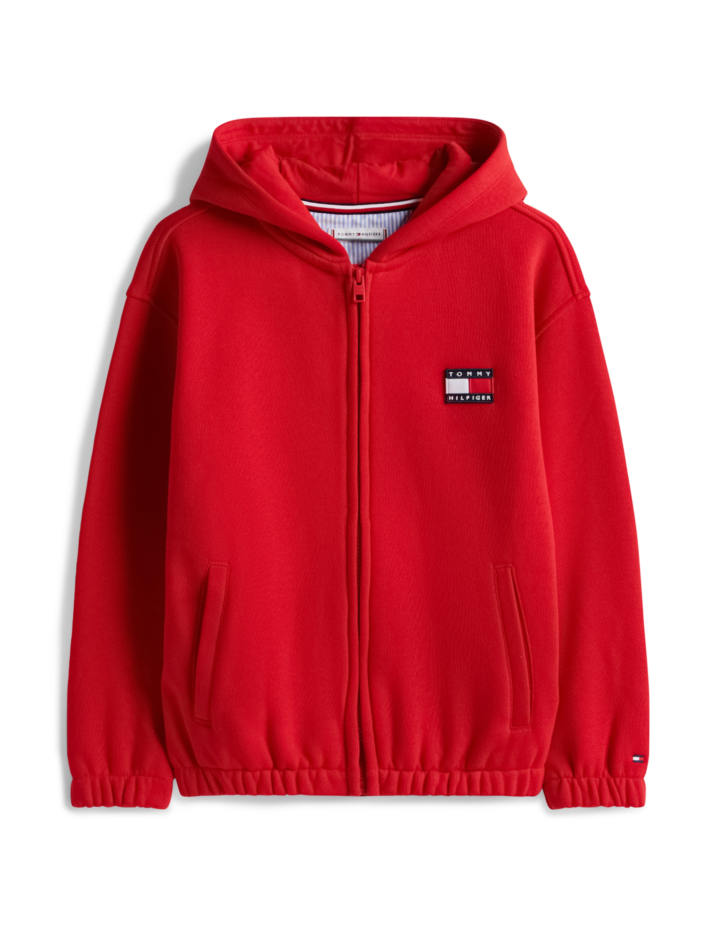 TOMMY HILFIGER Mikina 'HERITAGE' – červená: přední strana