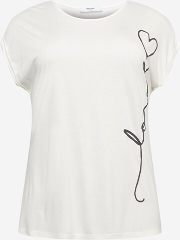 T-shirt 'Maja' ABOUT YOU Curvy en blanc : devant