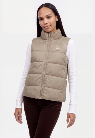 Gap Petite Vest, värv beež: eest vaates