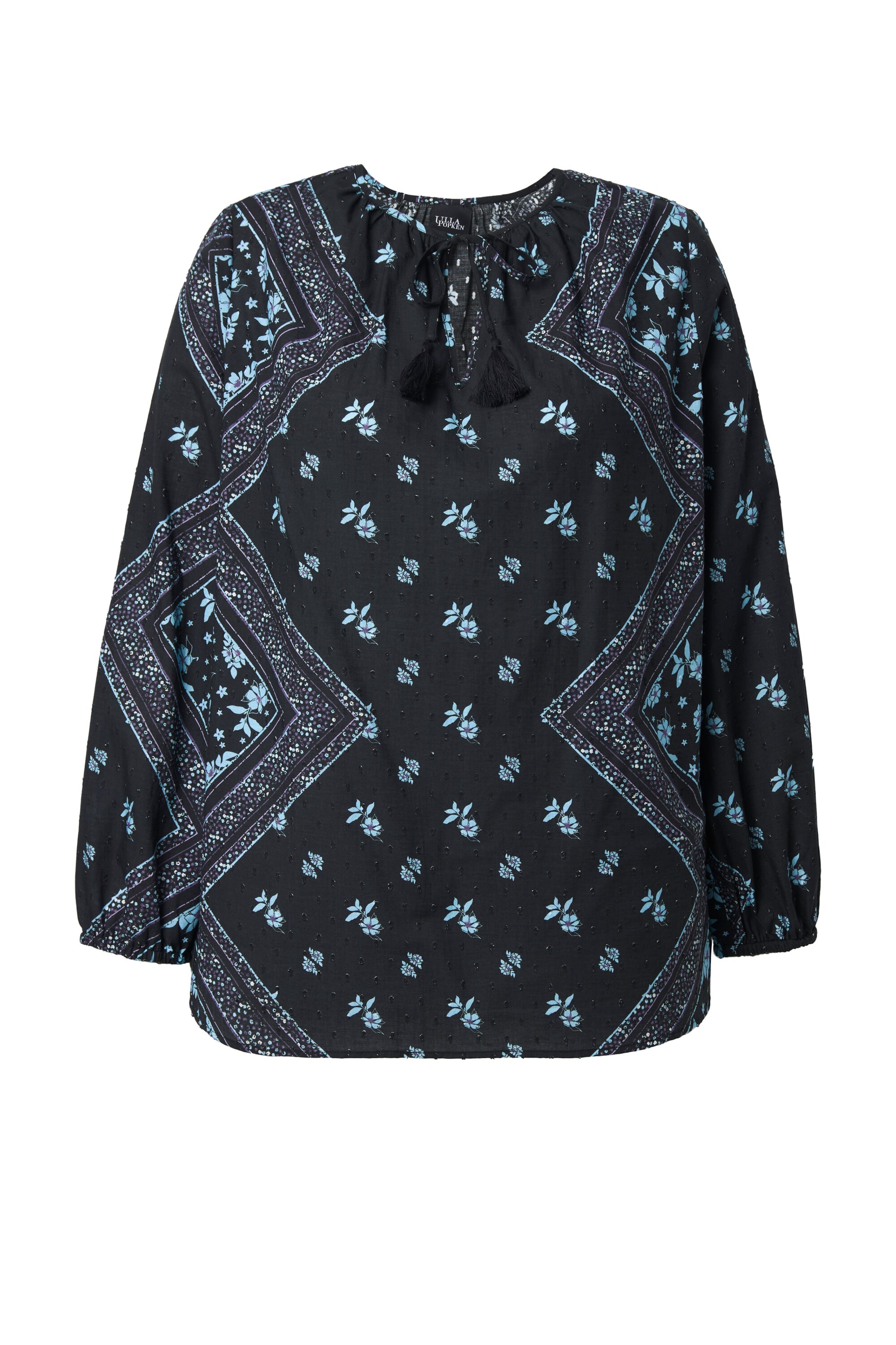 Ulla Popken Tuniek in Zwart: voorkant