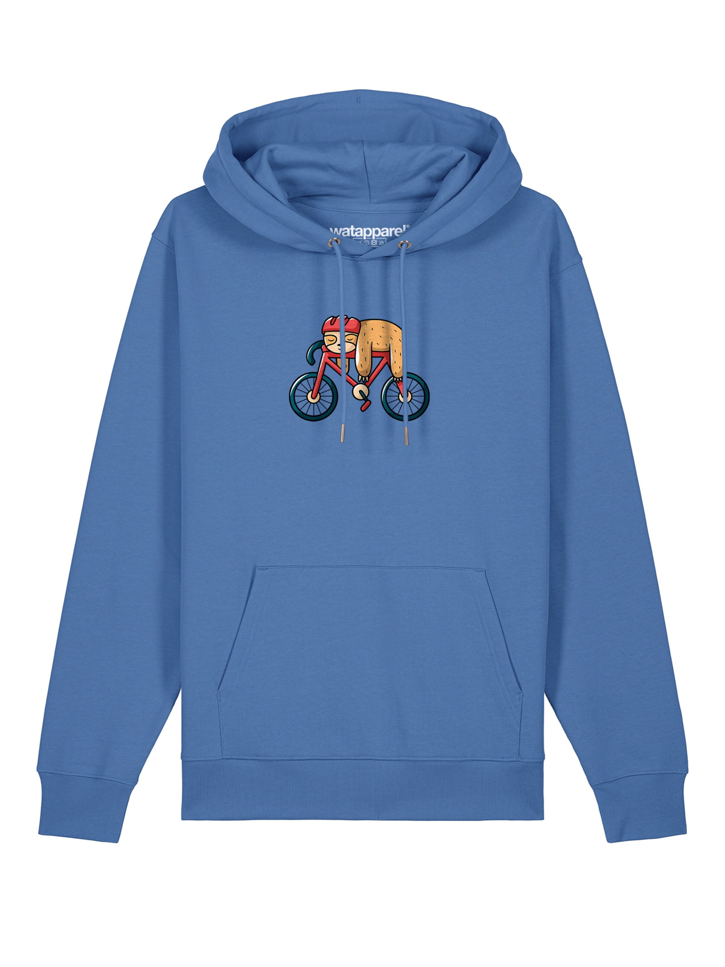 Sweat-shirt ' Sloth ' Watapparel en bleu : devant