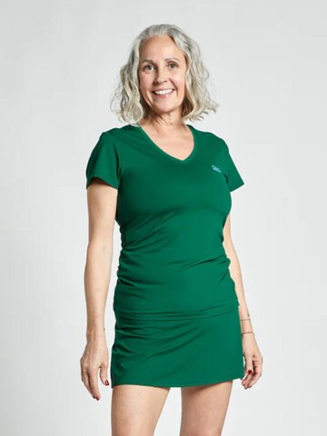 SPORTKIND Performance shirt 'V-Neck' in Green: front