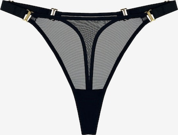 Bordelle Thong 'Signature' in Black: front