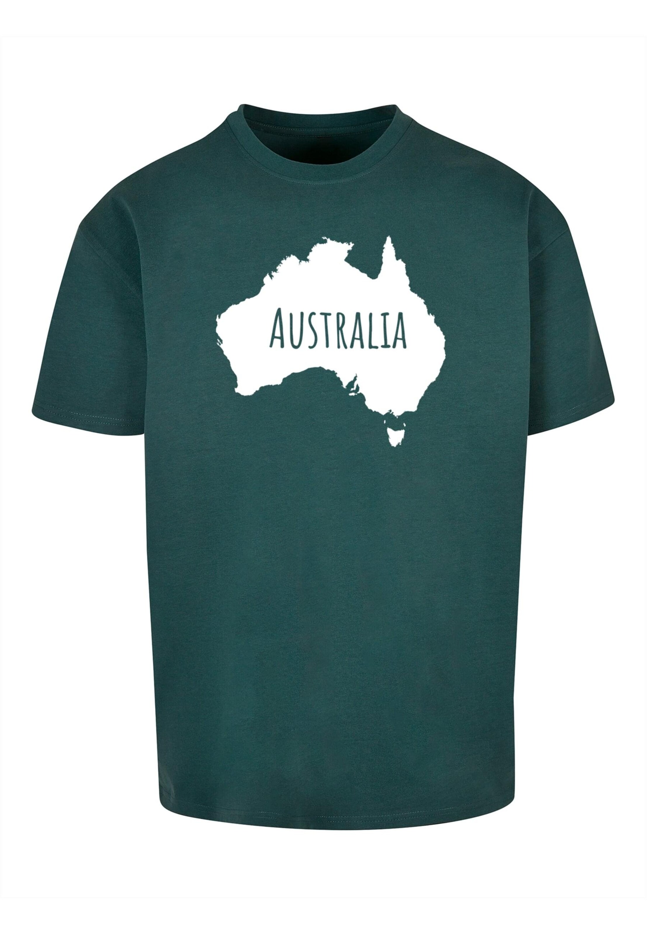 Merchcode Shirt 'Australia X' in Green: front