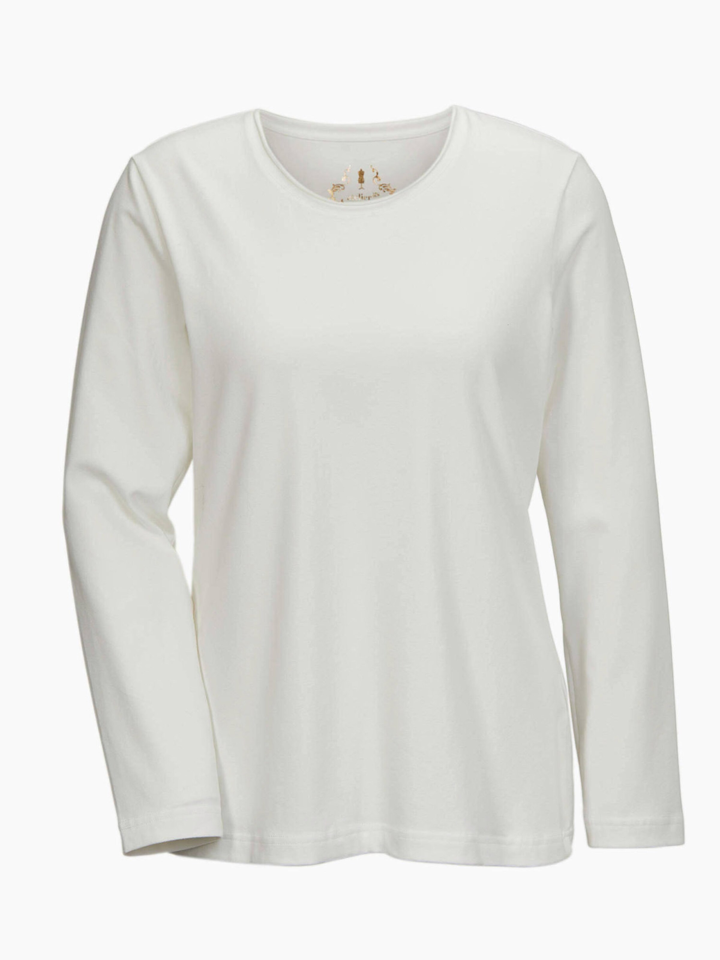 Goldner Shirt in Weiß: Vorderseite