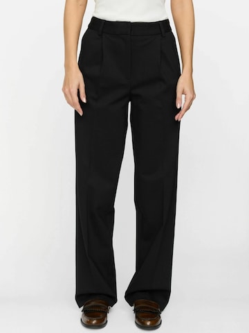 Wide Leg Pantalon 'Huma Vilja' Soft Rebels en noir : devant