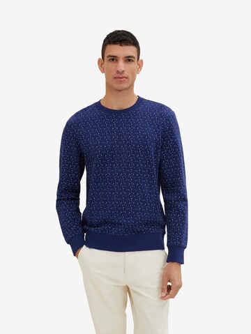 TOM TAILOR - Sweatshirt em azul: frente