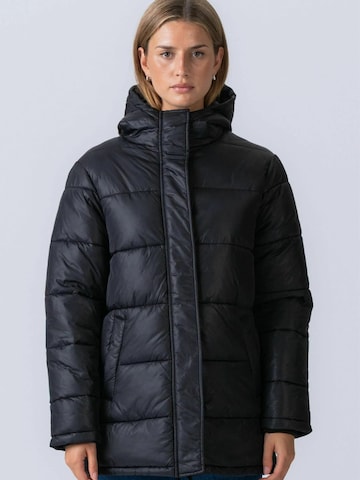Veste d’hiver ' Long Puffer ' TEESHOPPEN en noir : devant