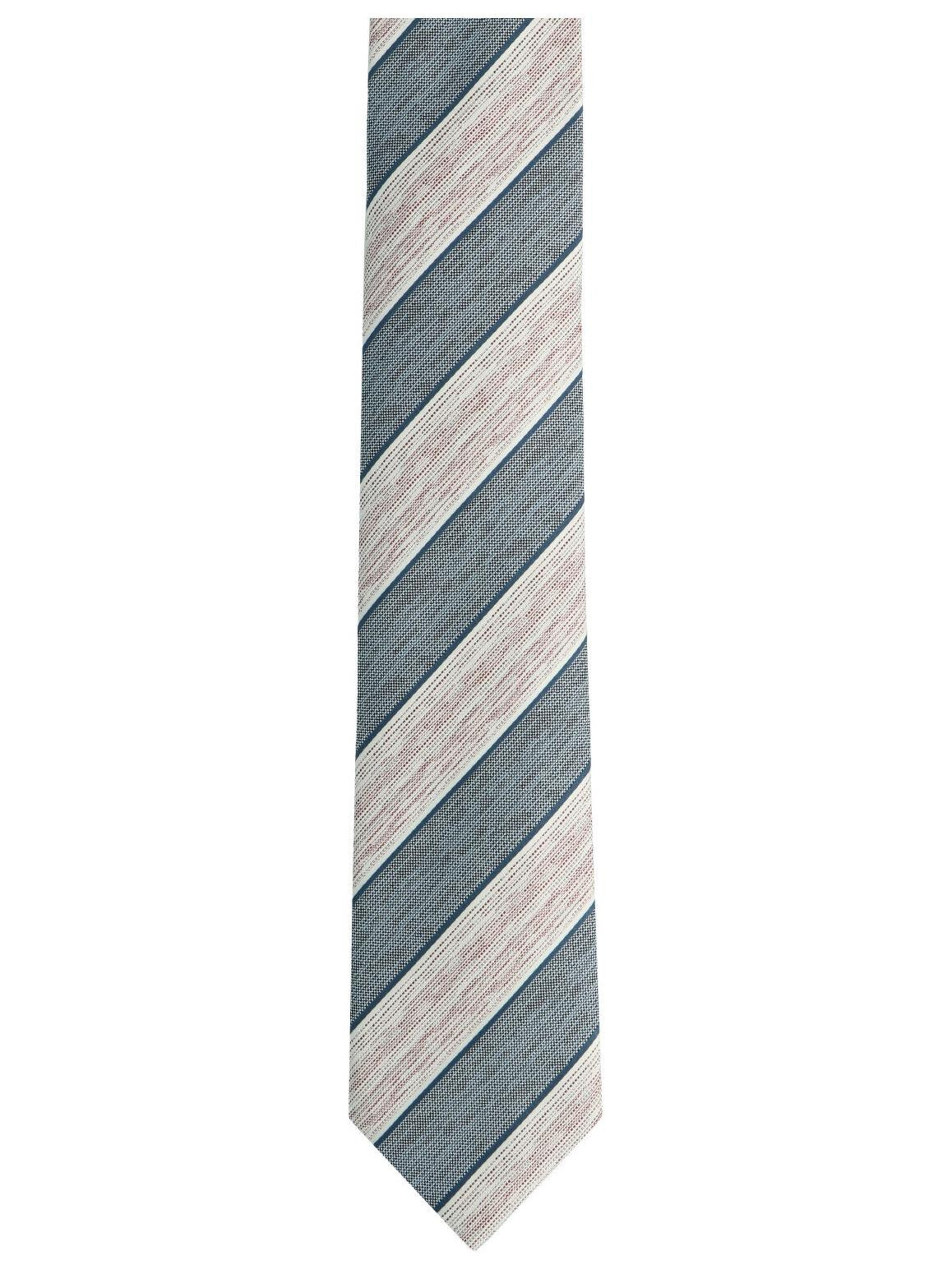 WILLEN Krawatte 'Pastell Blockstreifen'‌‌‌‌‌ in Rot: Vorderseite