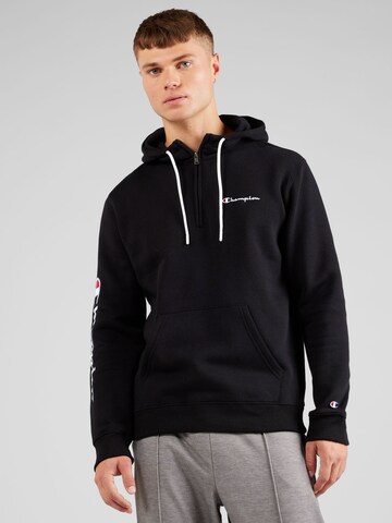 Champion Authentic Athletic Apparel Sweatshirt in Schwarz: predná strana