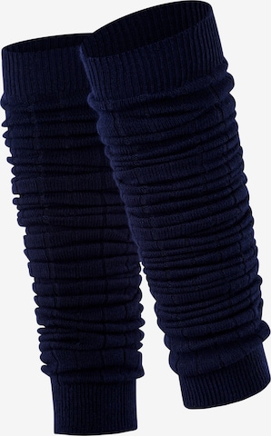 ESPRIT Leg Warmers 'Rib' in Blue: front