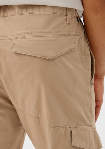 QS - Tapered Pantalón cargo en marrón