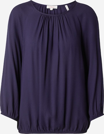 s.Oliver Blouse in Blauw: voorkant