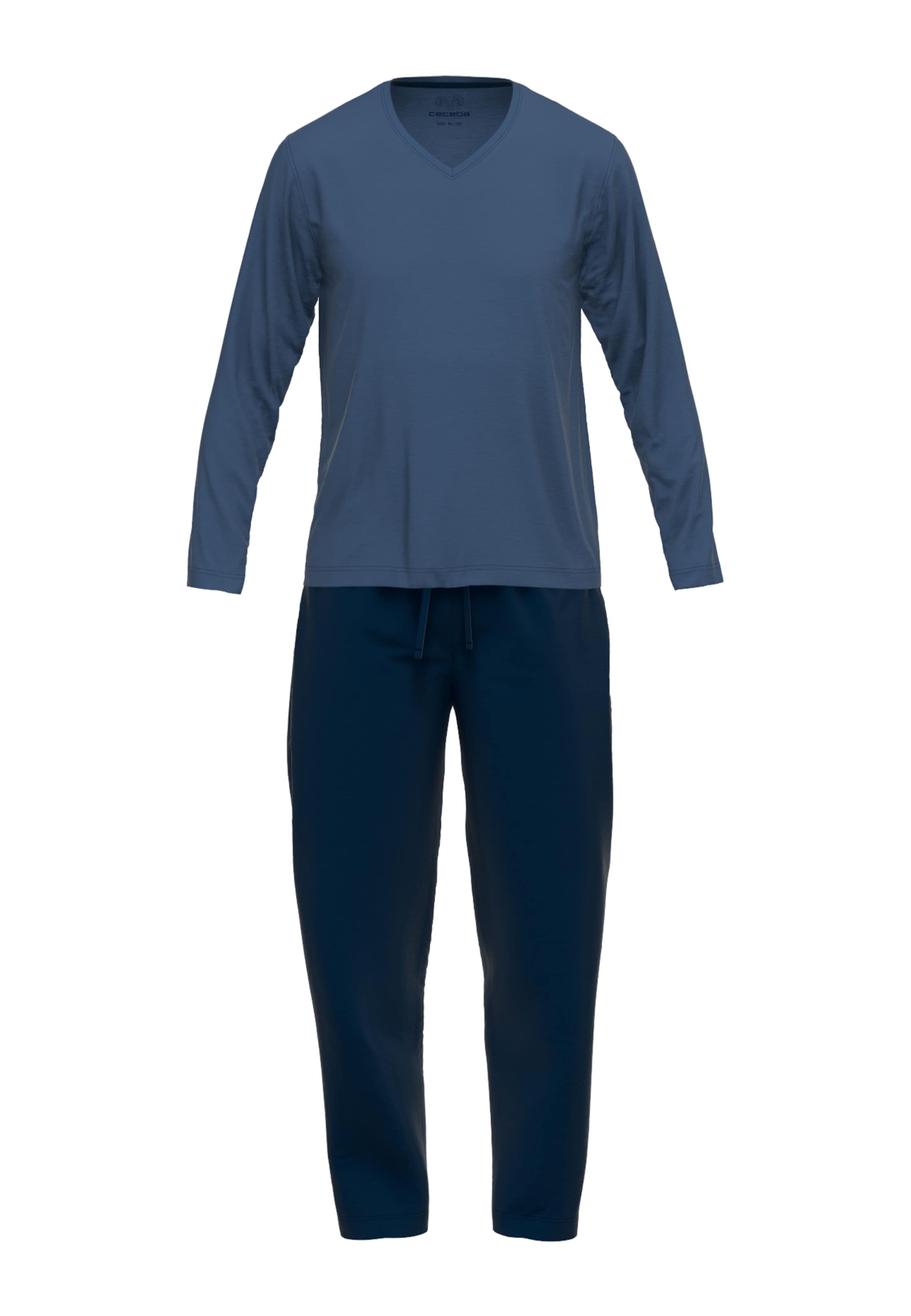 CECEBA Pajamas long in Blue: front