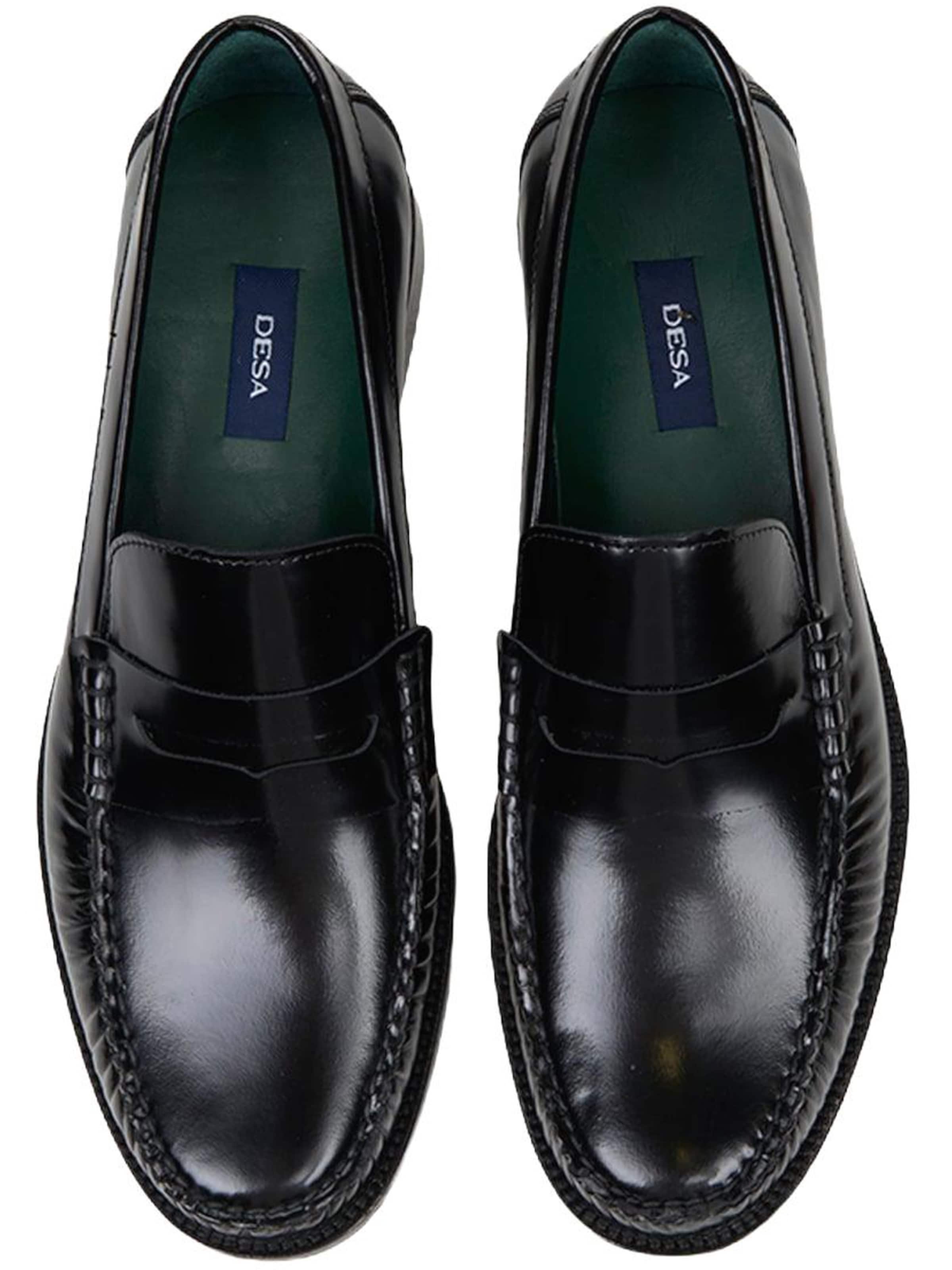 Desa - Mocasines 'Slipper' en negro