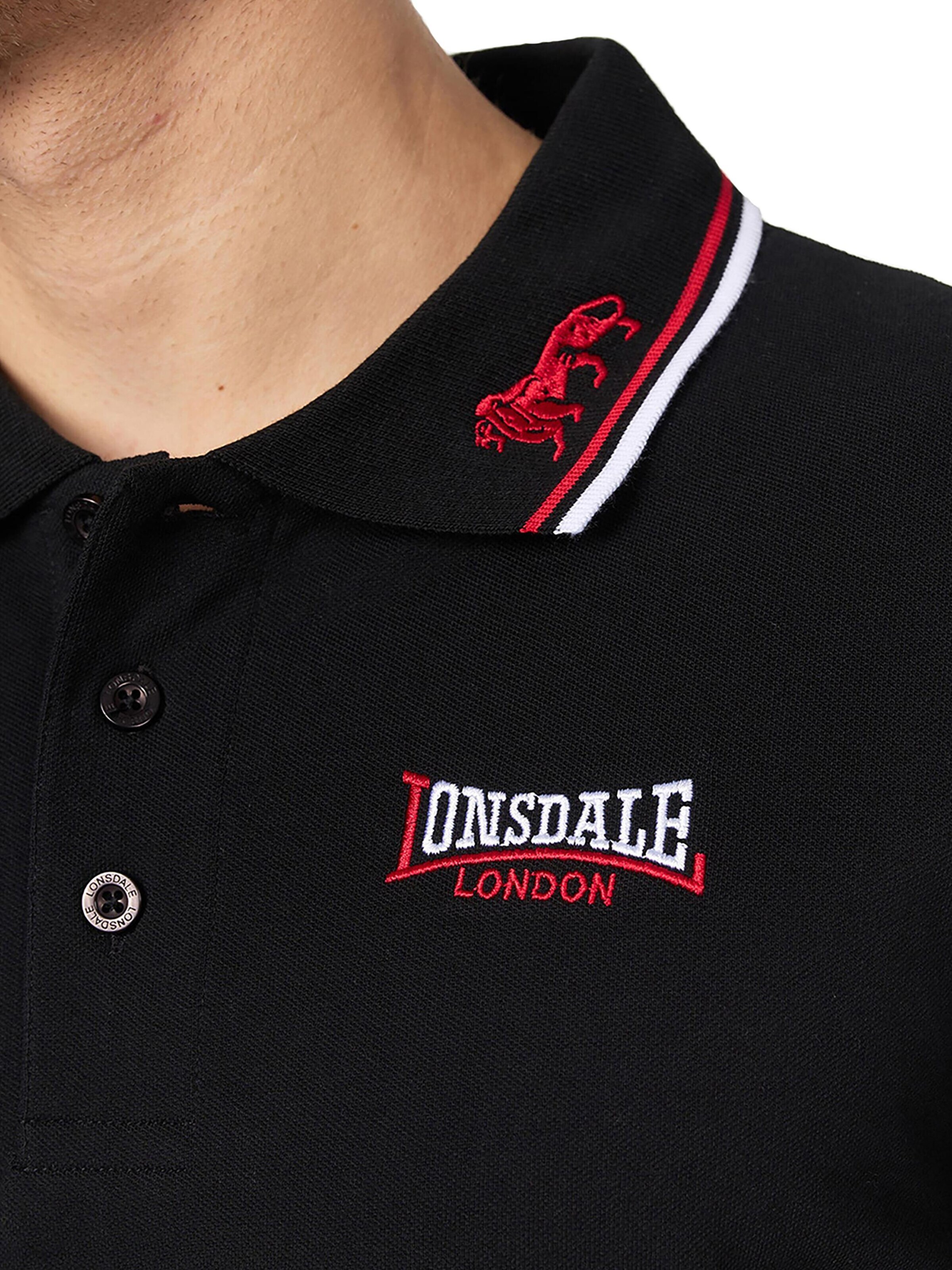LONSDALE Shirt‌‌‌‌ in Schwarz