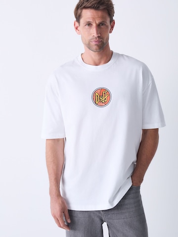 Next T-Shirt 'Homer Simpson' in Weiß
