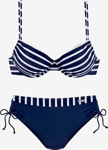 mėlyna LASCANA Trikampė Bikinis: priekis