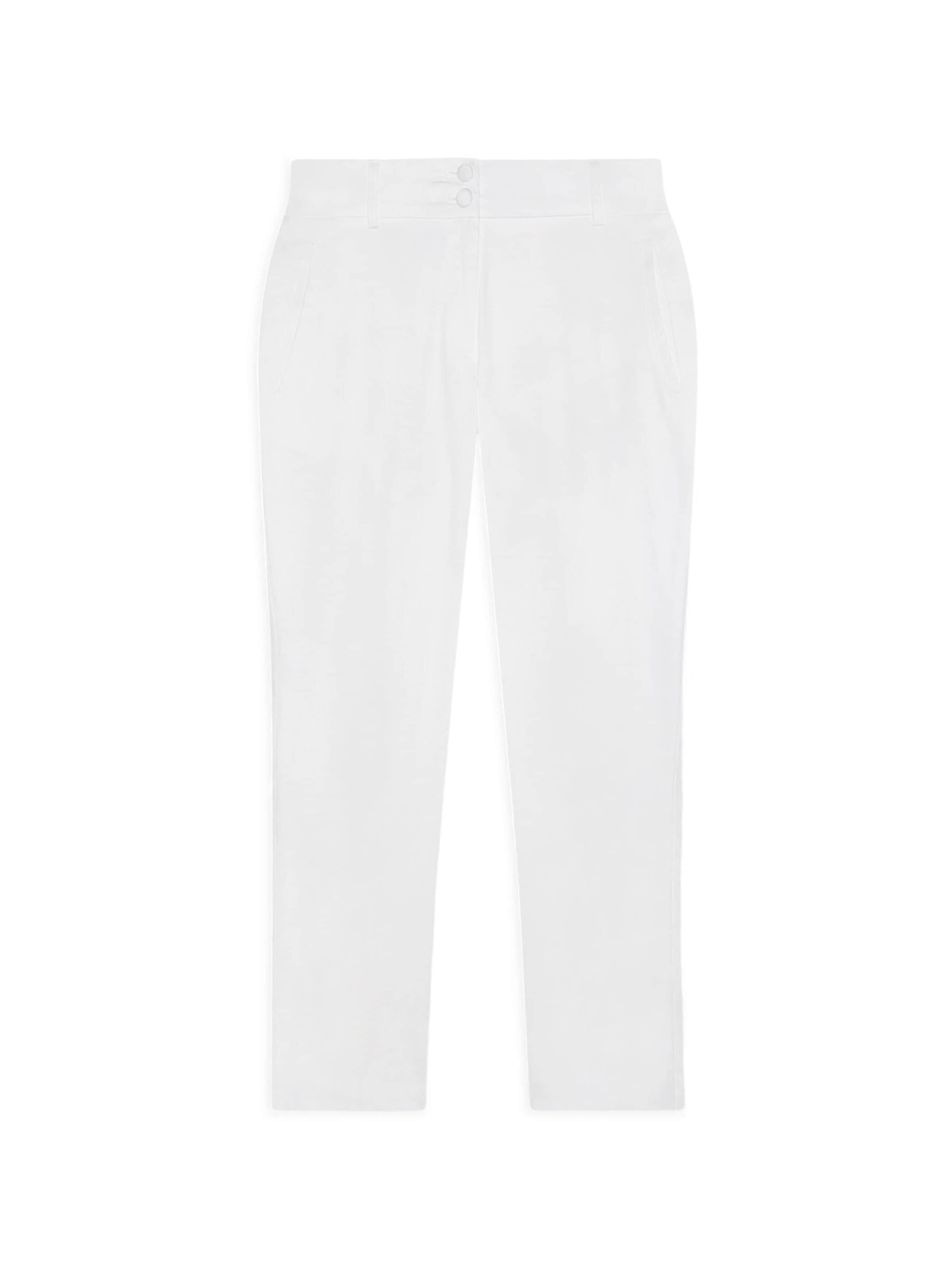 Fiorella Rubino - Slimfit Pantalón en blanco: frente