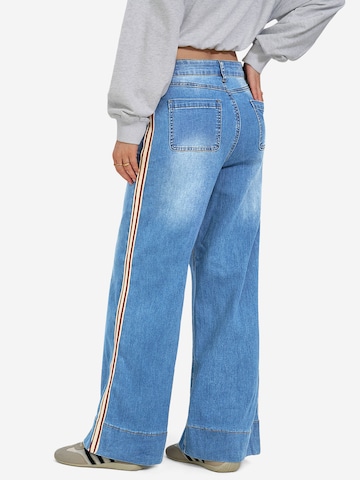 Imily Bela Wide leg Τζιν σε μπλε