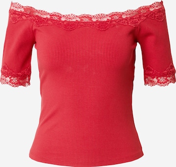 T-shirt GUESS en rouge : devant