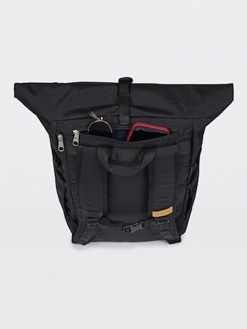JANSPORT Rugzak 'Hatchet Rolltop Black -- Unisex Black Backpack' in Zwart