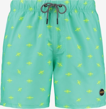 Shorts de bain Shiwi en vert : devant