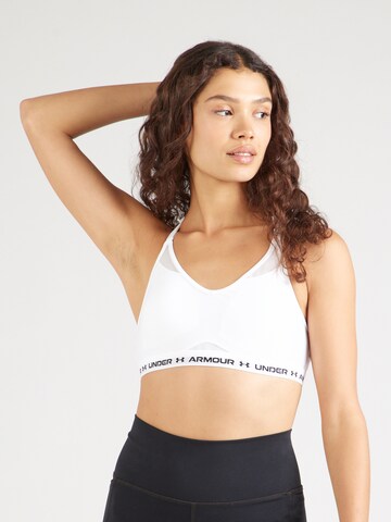 UNDER ARMOUR Bustier Biustonosz sportowy w kolorze biały: przód