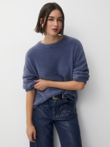 Pull&Bear Trui in Blauw: voorkant