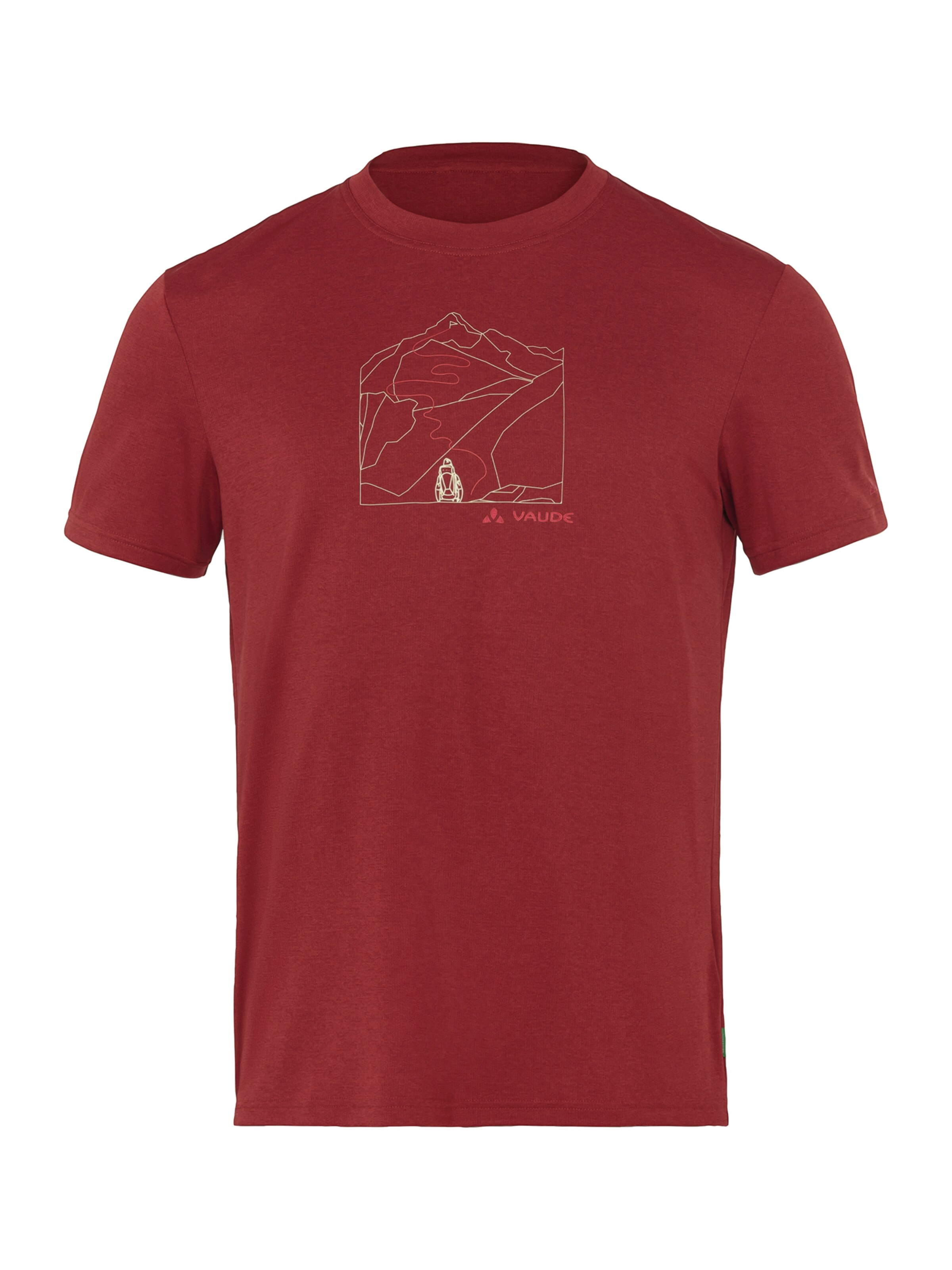 VAUDE Functioneel shirt in Rood: voorkant