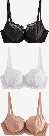 Next Krūšturis, krāsa - tumši bēšs / melns / balts, Preces skats