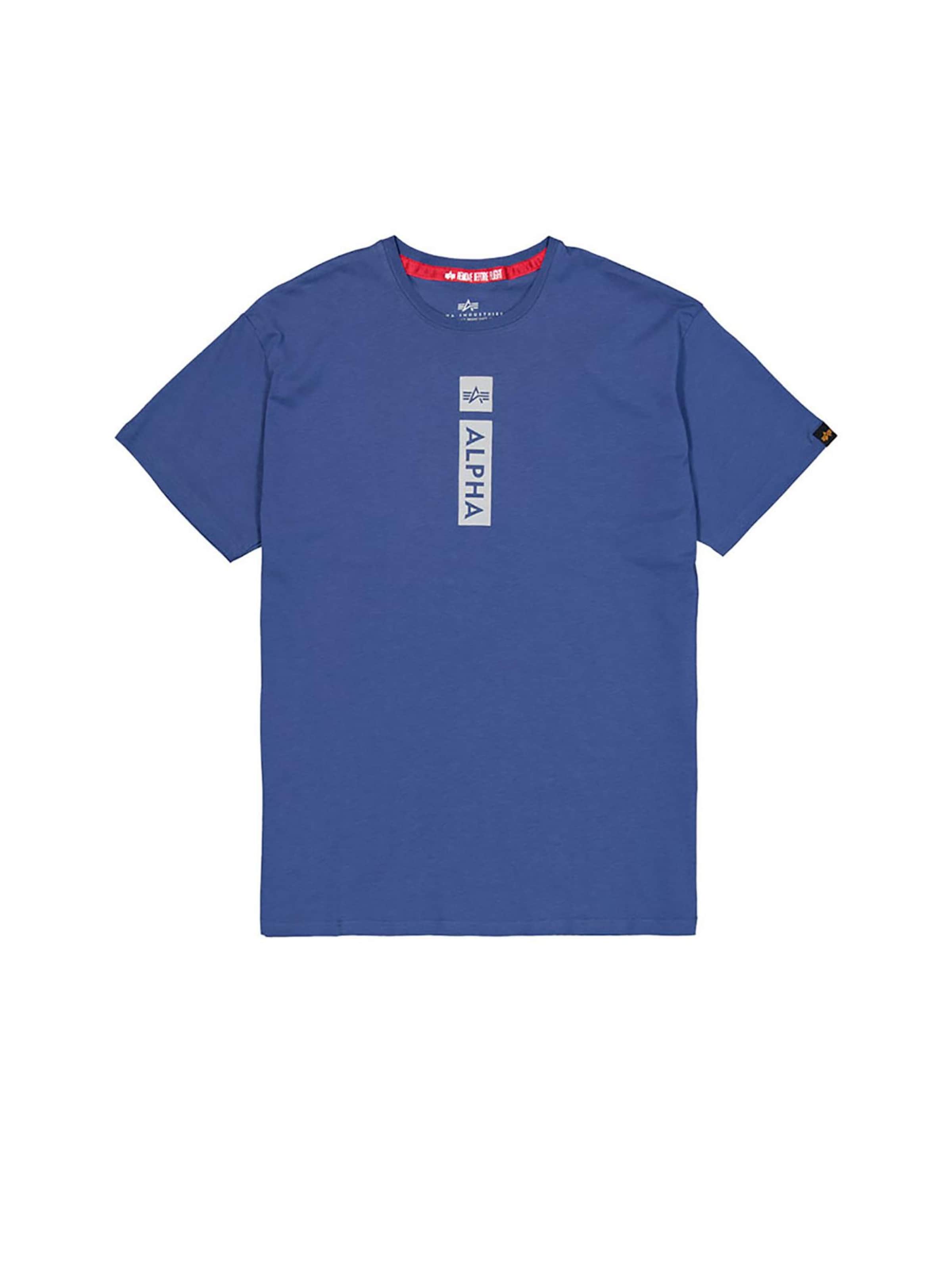 ALPHA INDUSTRIES Shirt 'Alpha PP' in Lila: voorkant