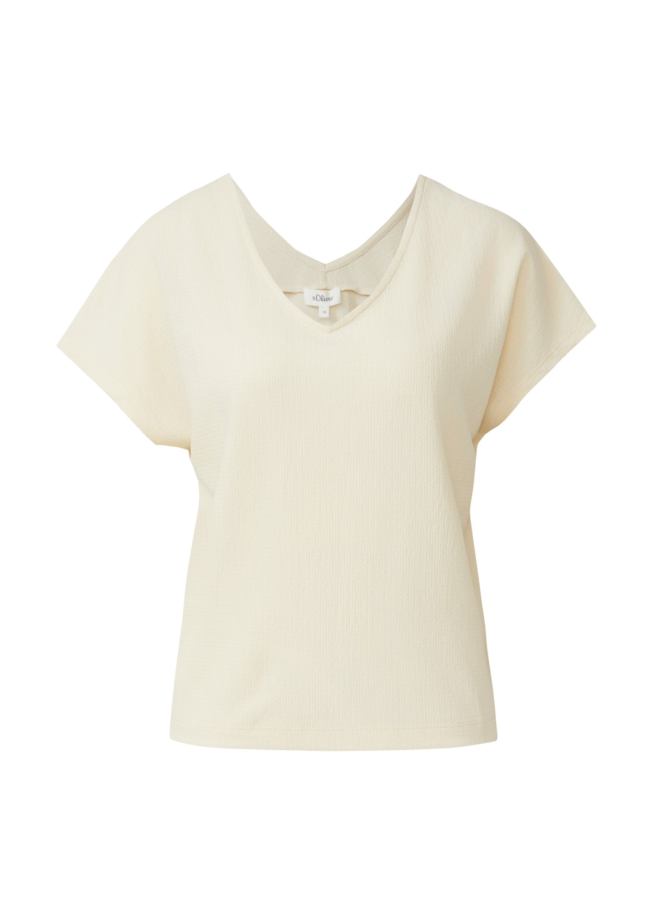 T-shirt s.Oliver en beige : devant