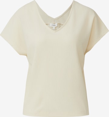 T-shirt s.Oliver en beige : devant