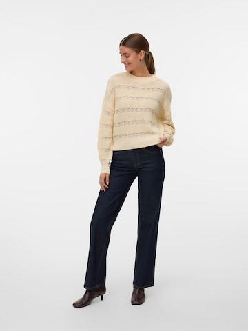 VERO MODA Pullover 'VMLONA' in Beige