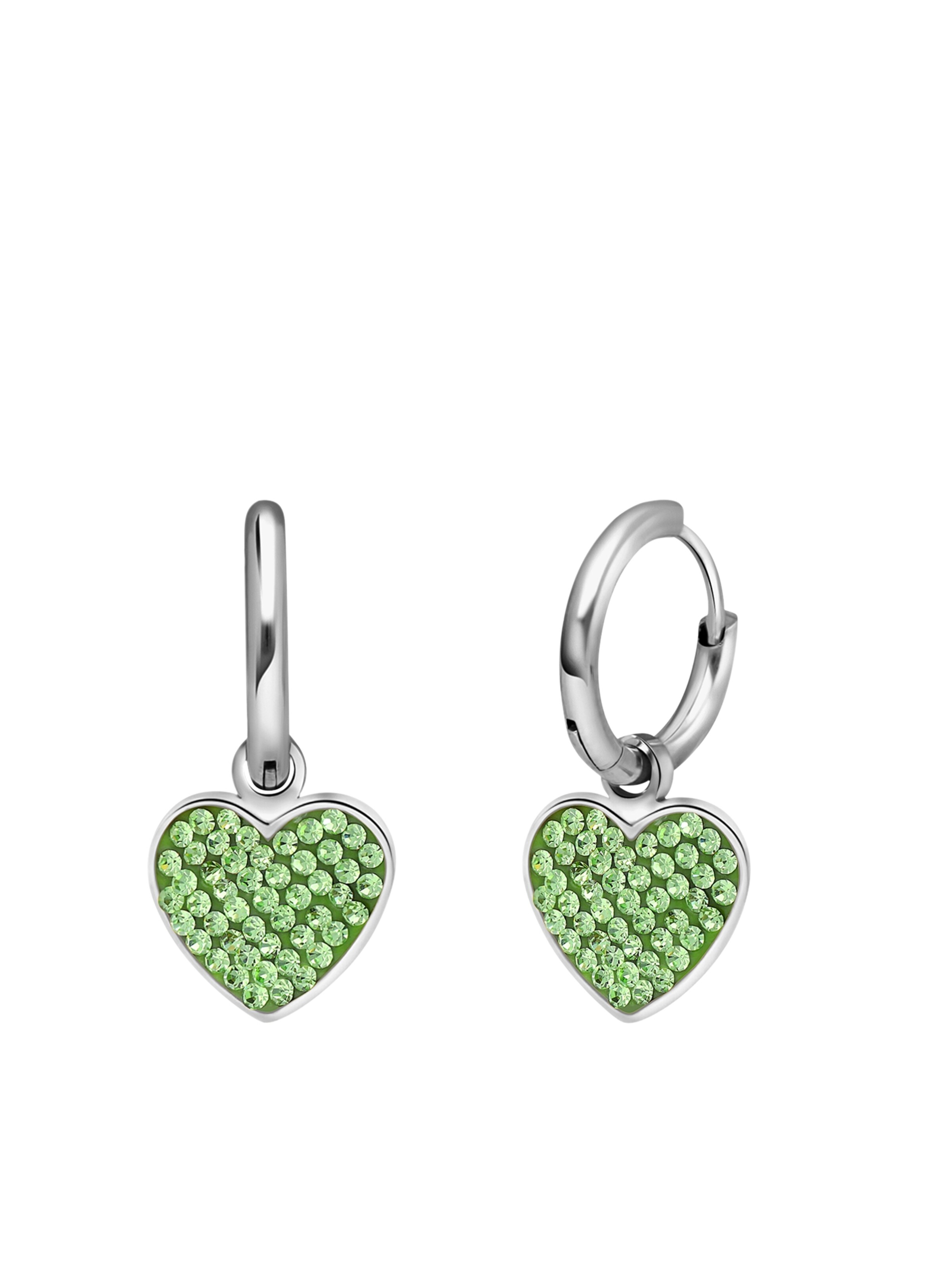 Boucles d'oreilles Lucardi en argent : devant