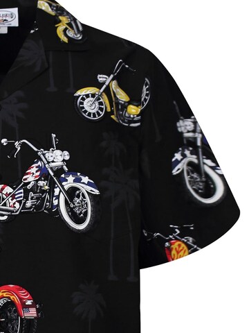 Pacific Legend Regular Fit Hemd 'Bikes'‌‌‌‌‌ in Schwarz