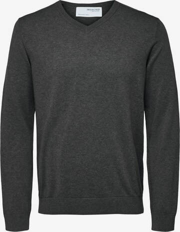 Pull-over SELECTED HOMME en gris : devant