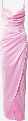 TFNC Вечерна рокля 'MILLY' в розово: отпред